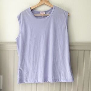 Vintage Women’s Circle Size Medium Chic Lilac Sleeveless Tank Top